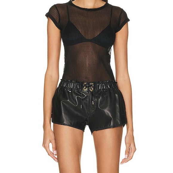 TOM FORD Rib Transparent Jersey Fitted T-Shirt - Picture 4 of 15